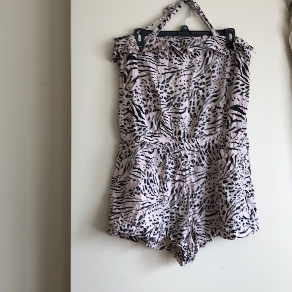 H&M Leopard Print Mini Romper